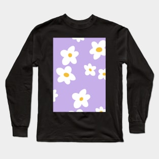 Retro floral print with chamomile Long Sleeve T-Shirt